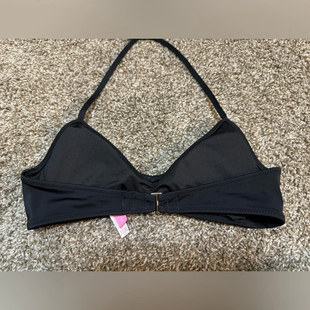 VICTORIAS SECRET SCOOP NECK BIKINI TOP black Small